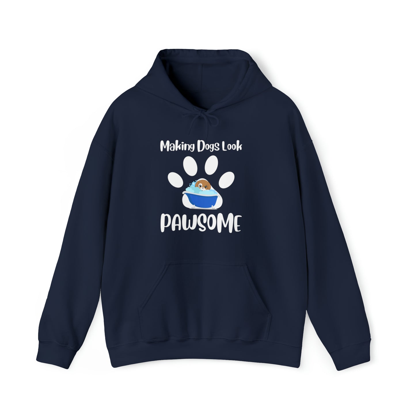 Making Dogs Look Pawsome, Dog Groomer Hoody, Unisex Heavy Blend™ Hooded Sweatshirt